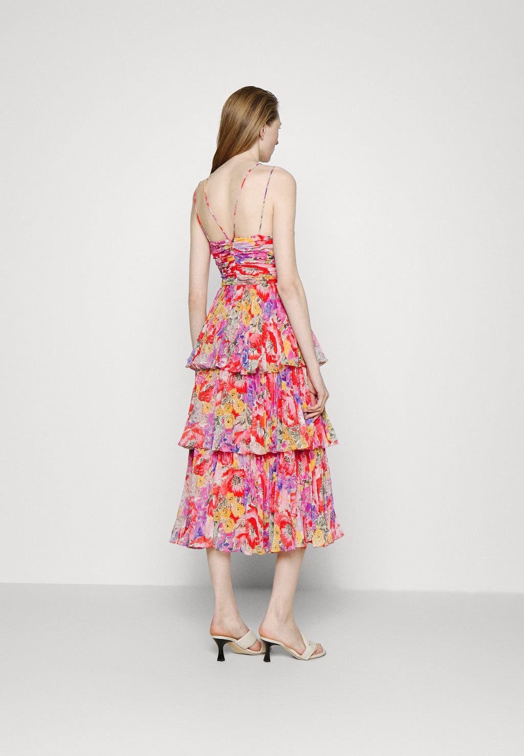 AMUR LUKE PLEATED TIER DRESS
