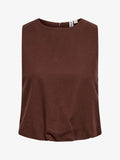 ONLY ONLGOA linen - Blouse - brown stone