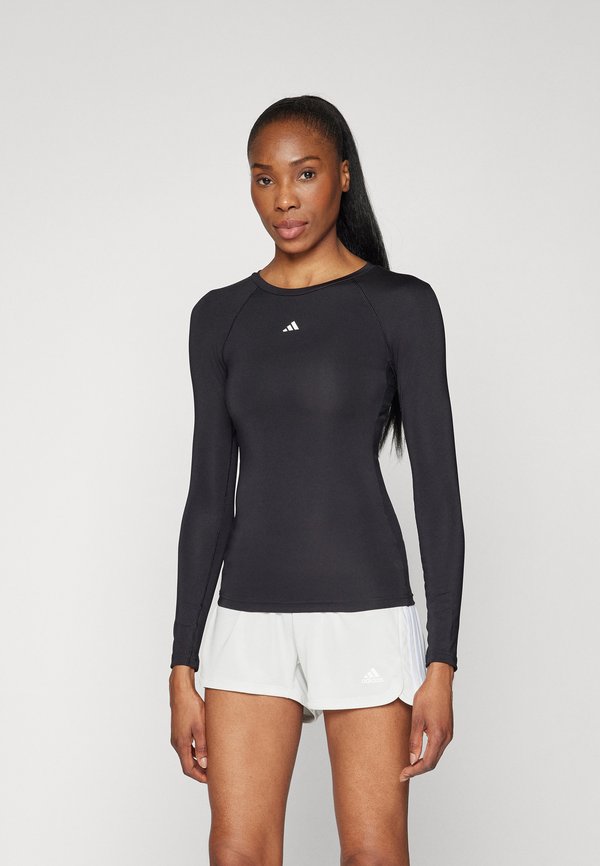 adidas Performance TECHFIT LONG SLEEVE TRAINING TOP - Long sleeved top - black