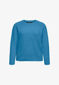 Vero Moda Curve STRICKPULLOVER VMCDOFFY PULLOVER - Jumper - blue jasper