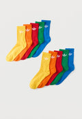 adidas Originals UNISEX 10 PACK - Socks - blue/green/better scarlet