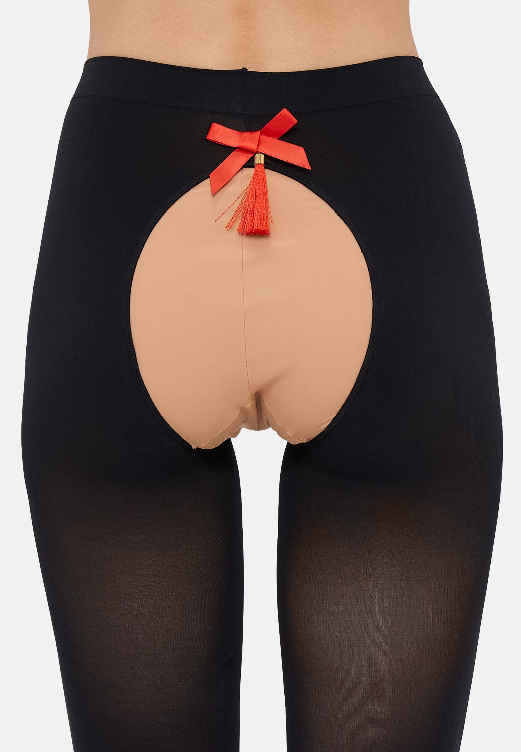 Ann Summers OPAQUE CROTCHLESS TASSEL TIGHTS