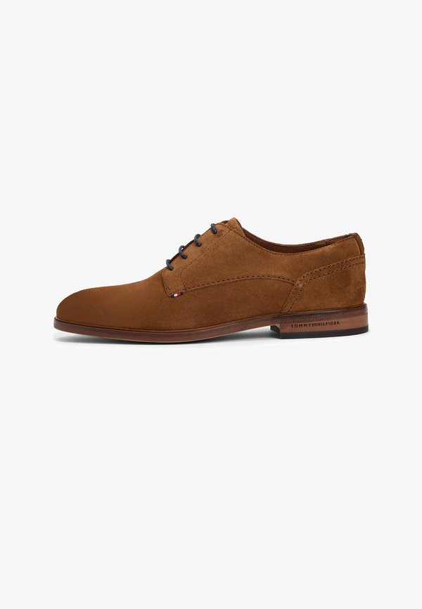 Tommy Hilfiger SUEDE DERBY SHOES - Lace-ups - coconut grove