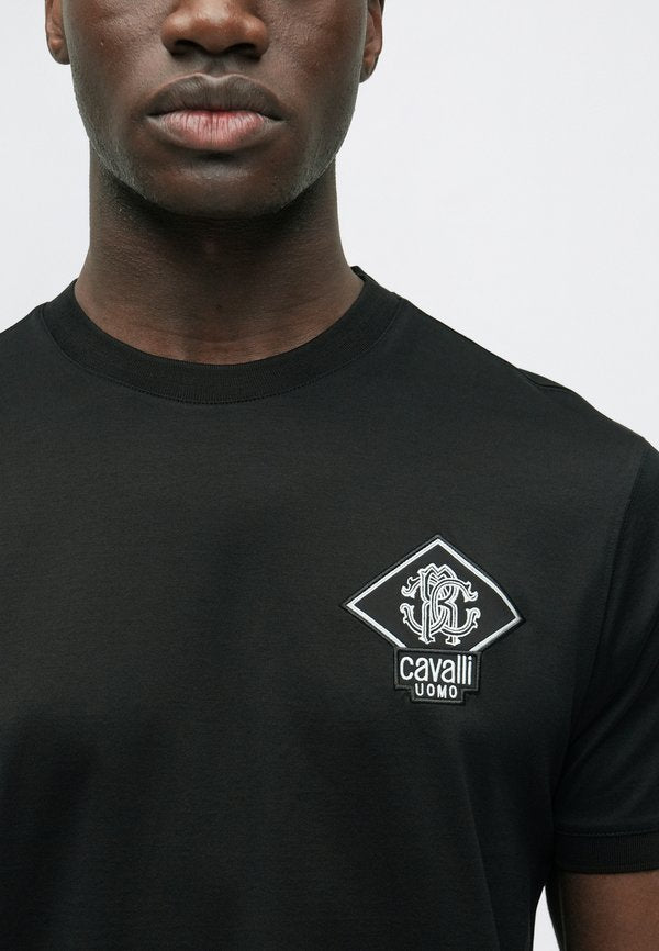 Cavalli Uomo MERCERIZED PATCH LOGO TEE