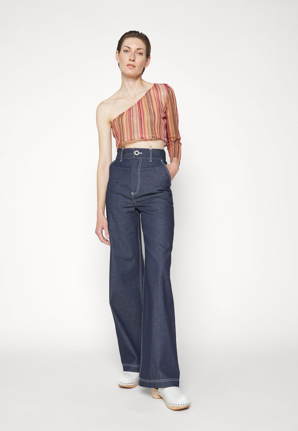TOMMAZO ISIDOR ONE SHOULDER CROP