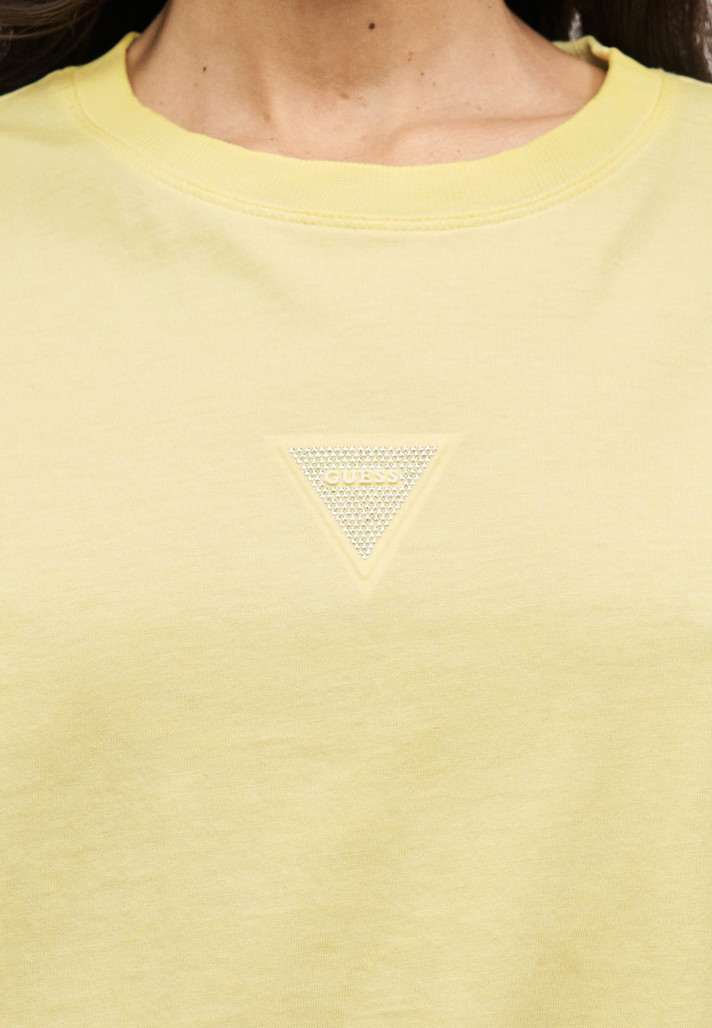 Guess SS CN MINI STRASS TRIANGLE TEE