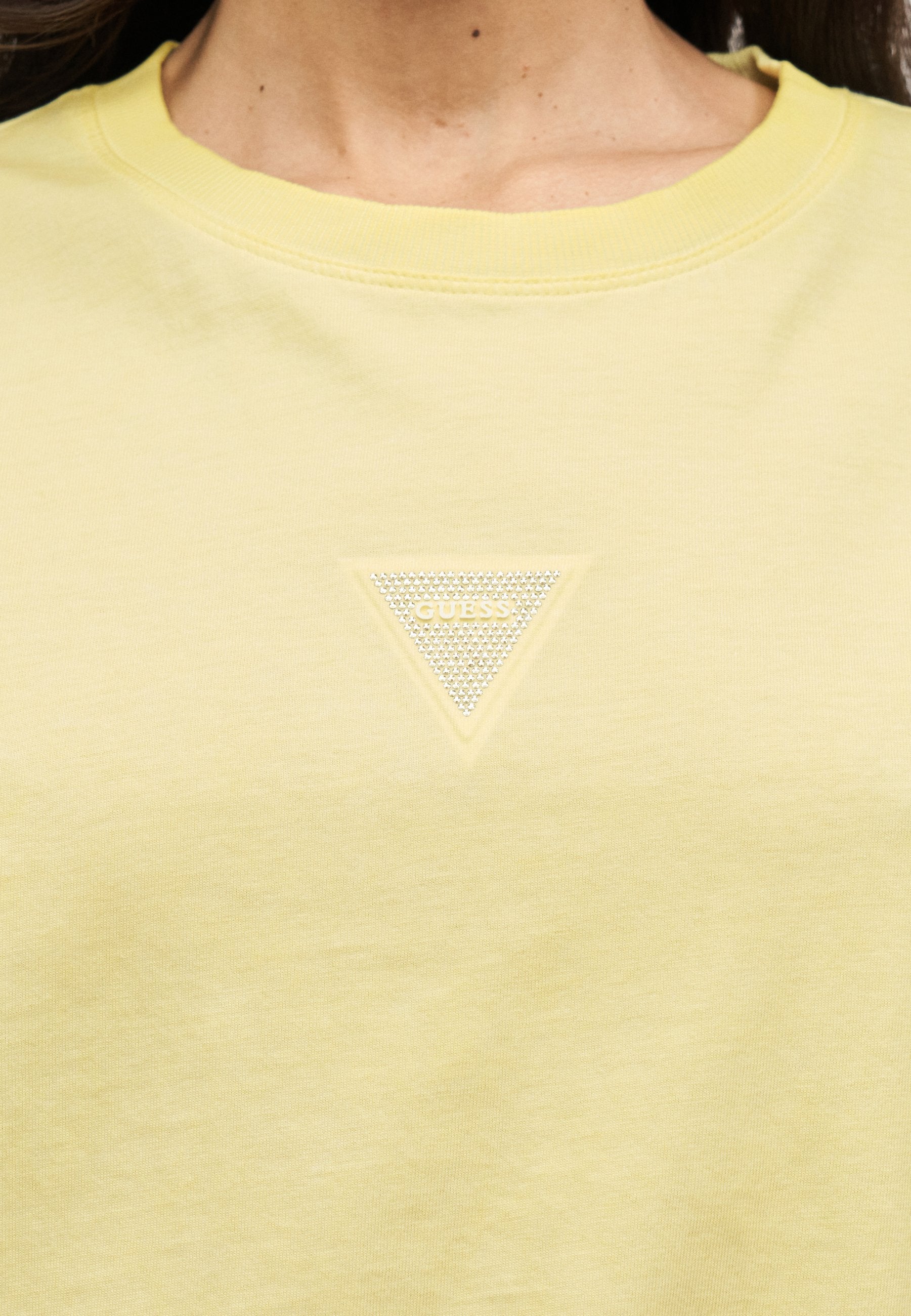 Guess SS CN MINI STRASS TRIANGLE TEE