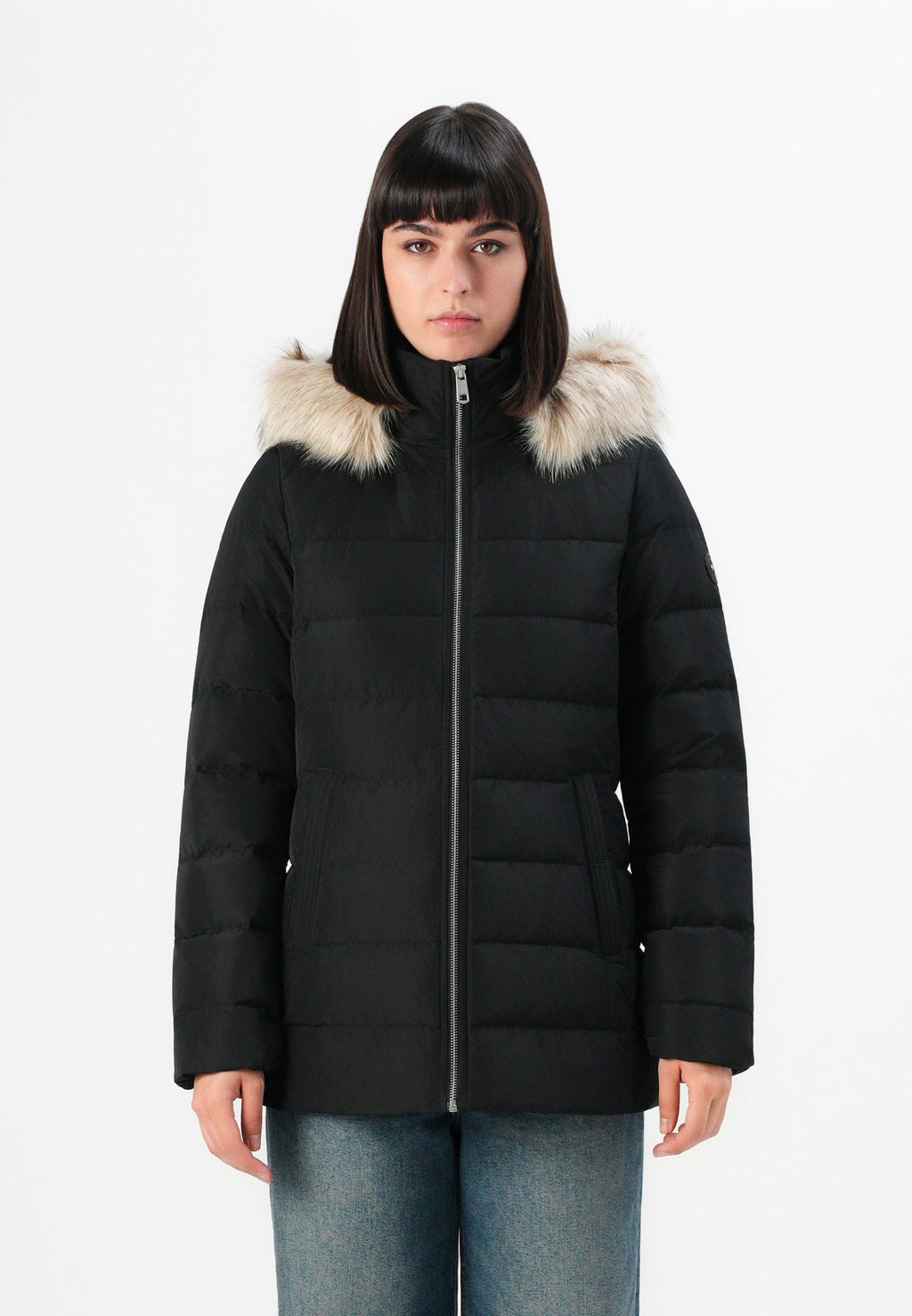 SLIM JACKET WITH FUR Media 3