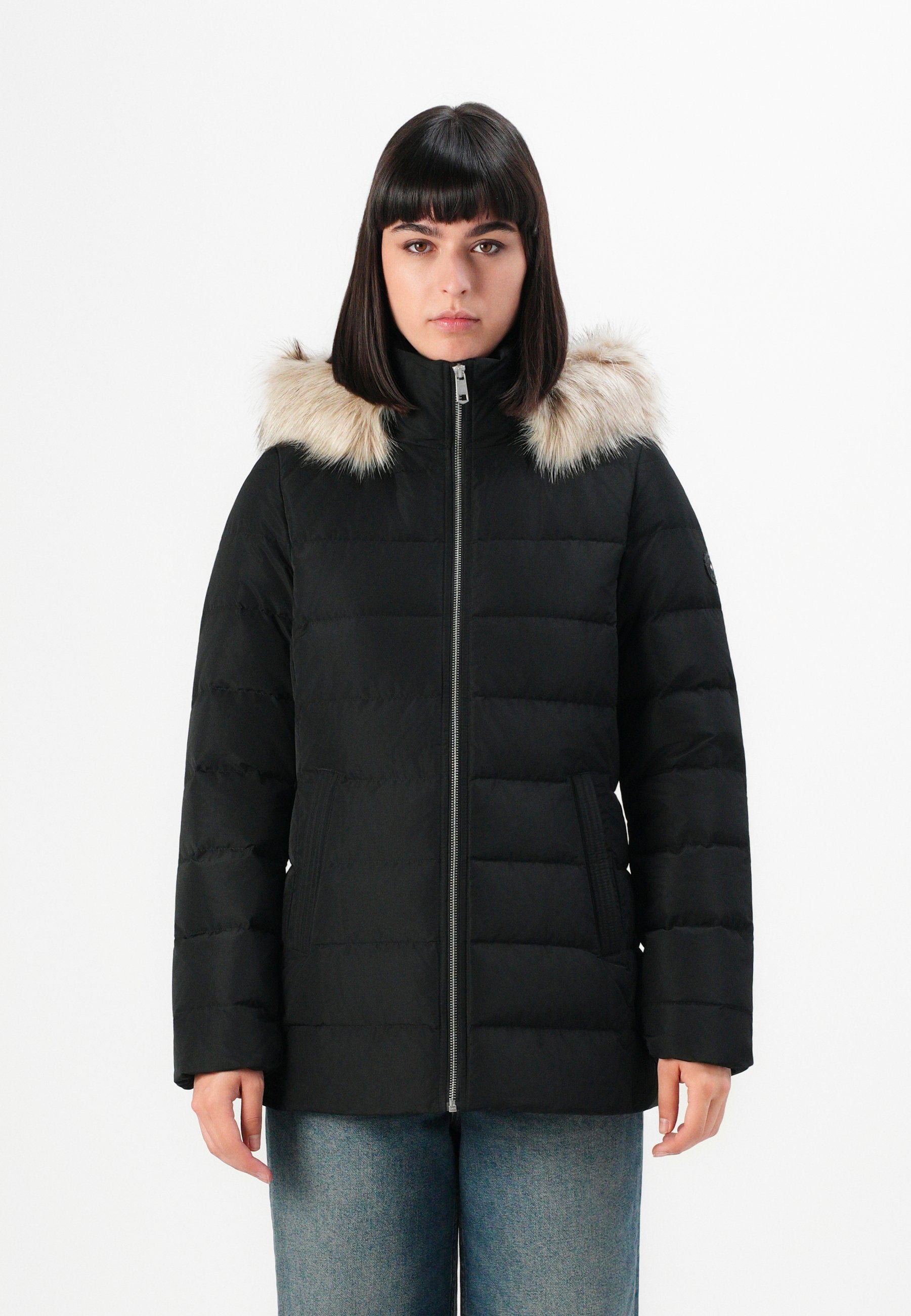 SLIM JACKET WITH FUR Media 3