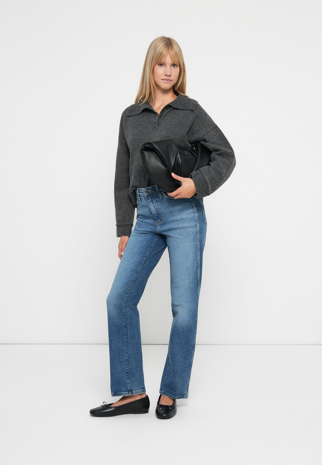 ONLY ONLHAZE LIFE BUTTON UP HIGHNECK