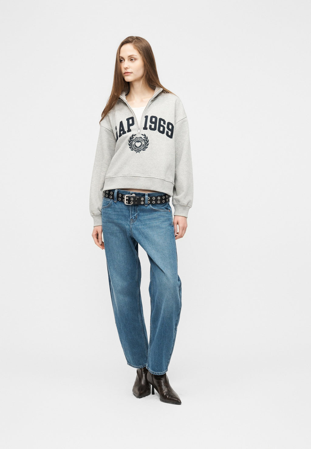GAP LOGO JAN HALF ZIP