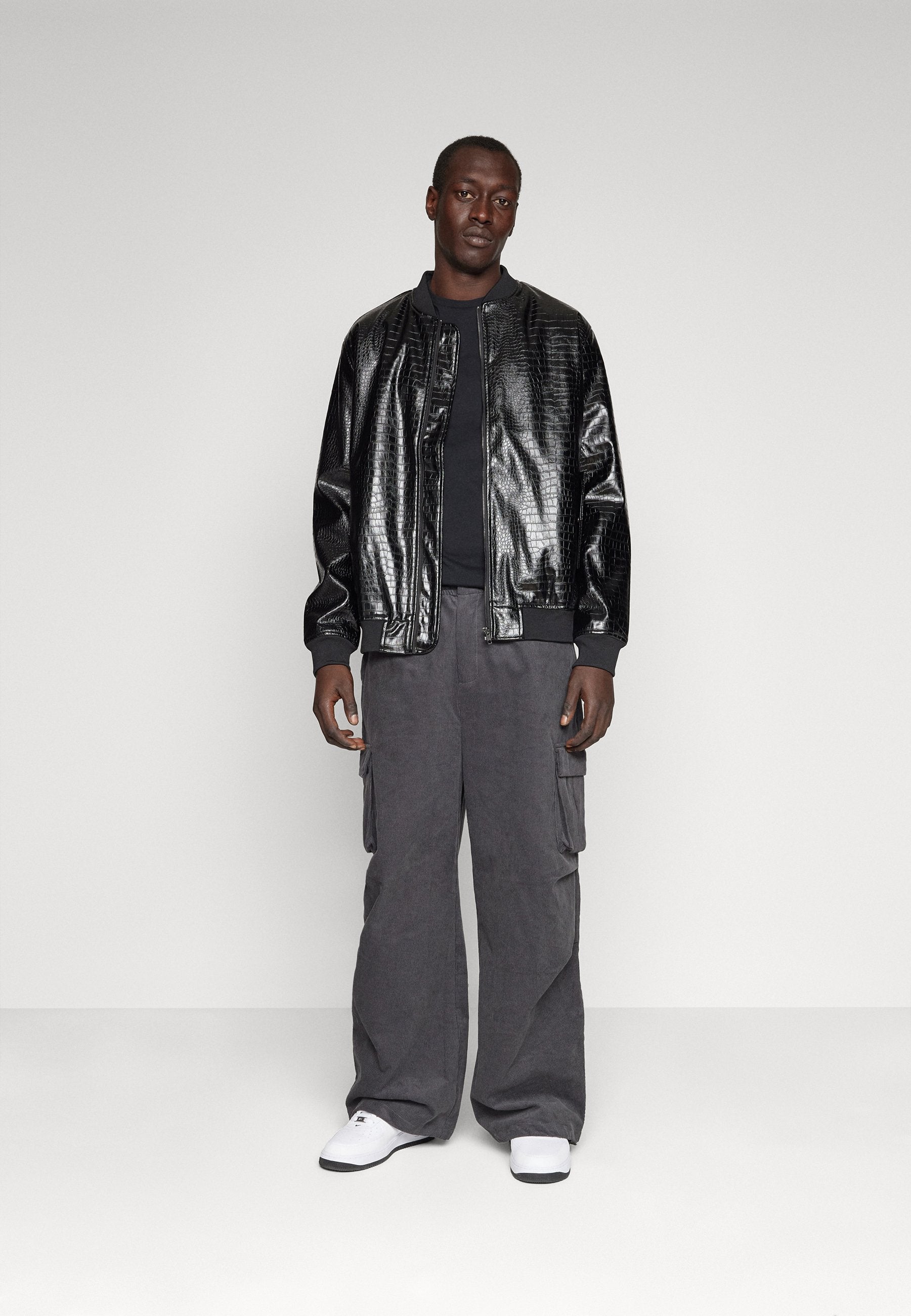 YOURTURN UNISEX CORDUROY PARACHUTE TROUSERS