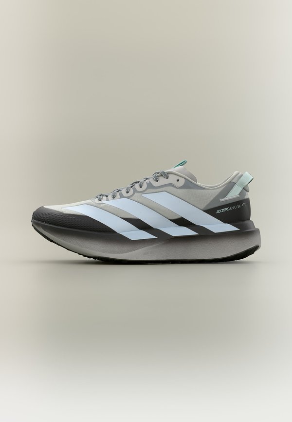 adidas Performance ADIZERO EVO SL ATR M - Road running shoes - dark grey/light blue
