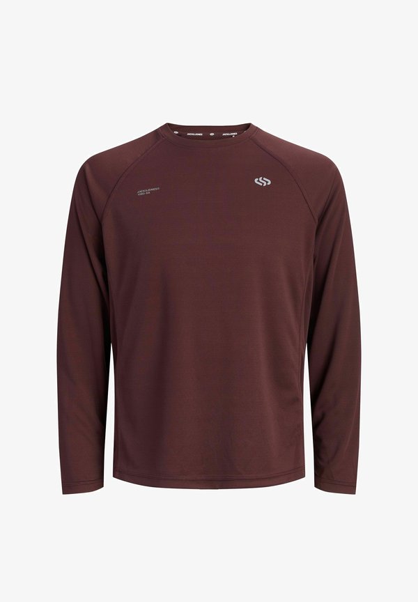 Jack & Jones TRAINING TOP LOGO TRAINING TOP - Long sleeved top - fudge