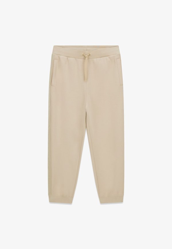 Guess JOGGINGHOSE MIT SEITLICHEM LOGO - Tracksuit bottoms - beige