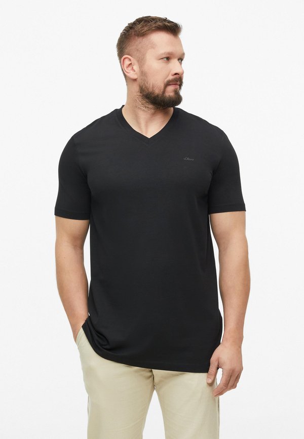 s.Oliver T-SHIRT - Basic T-shirt - schwarz