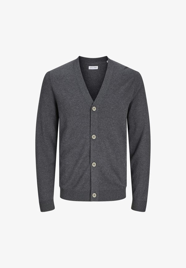 Jack & Jones EEMIL NOOS - Cardigan - dark grey melange