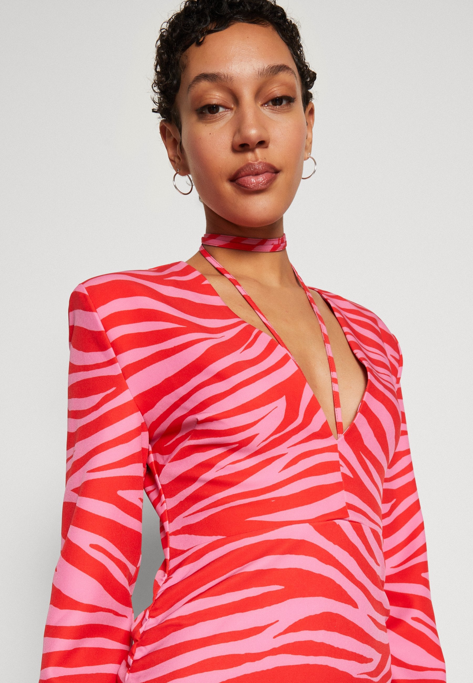 NA-KD DRAPED FRONT MINI DRESS