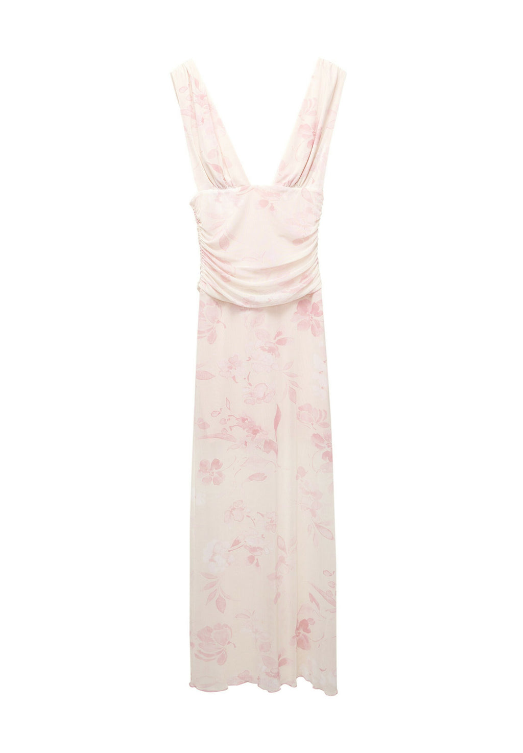PULL&BEAR FLORAL HALTER MIDI