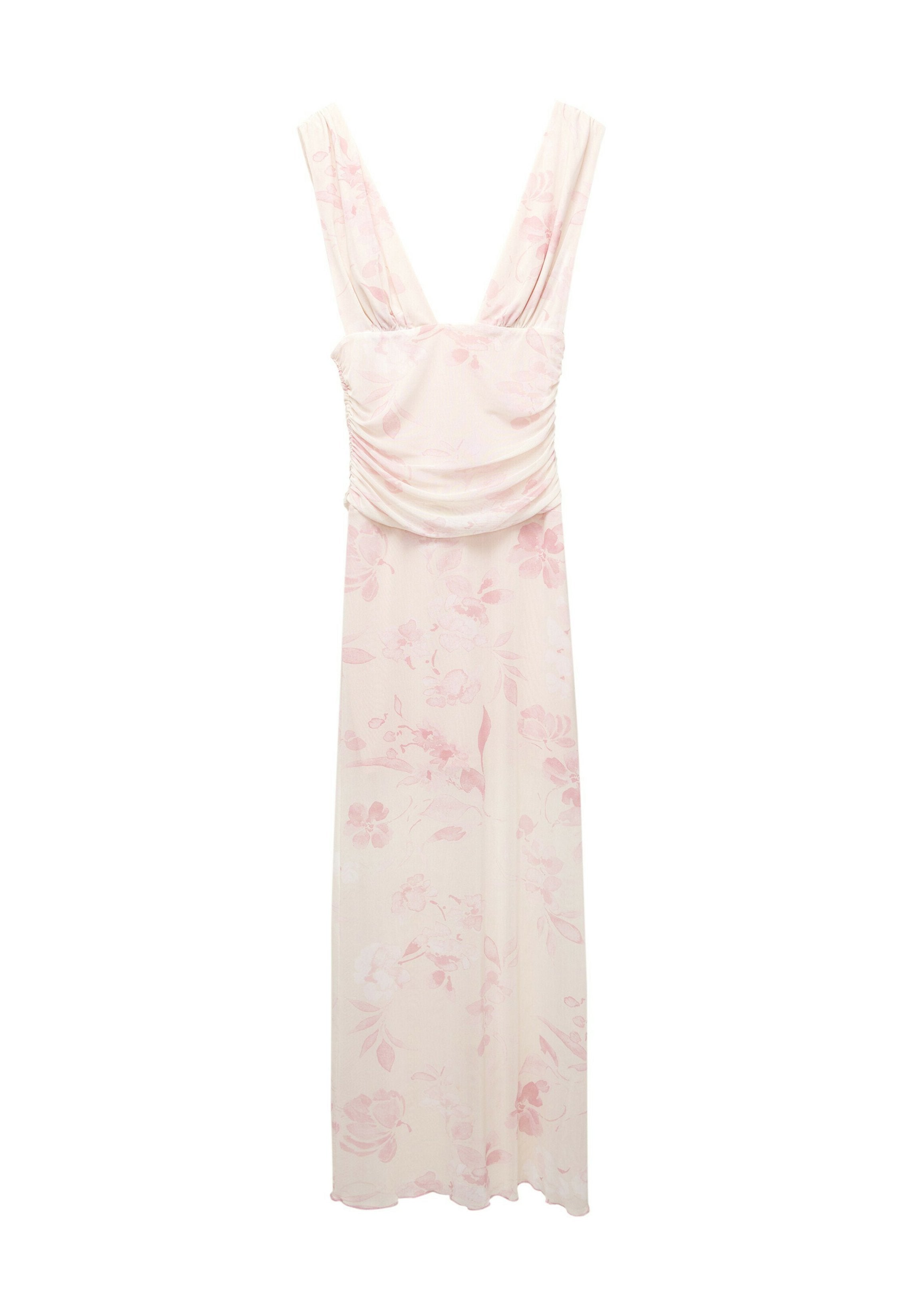 PULL&BEAR FLORAL HALTER MIDI