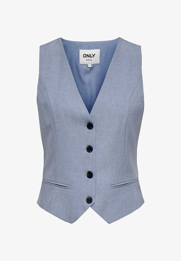 ONLY ONLLINDA S/L MEL FIT WAISTCOAT TLR NOOS - Waistcoat - celeste polvere