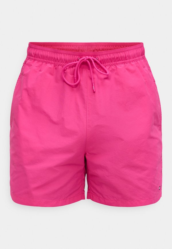 Tommy Hilfiger FLAG EMBROIDERY MID LENGTH SWIM SHORTS - Swimming shorts - party pink