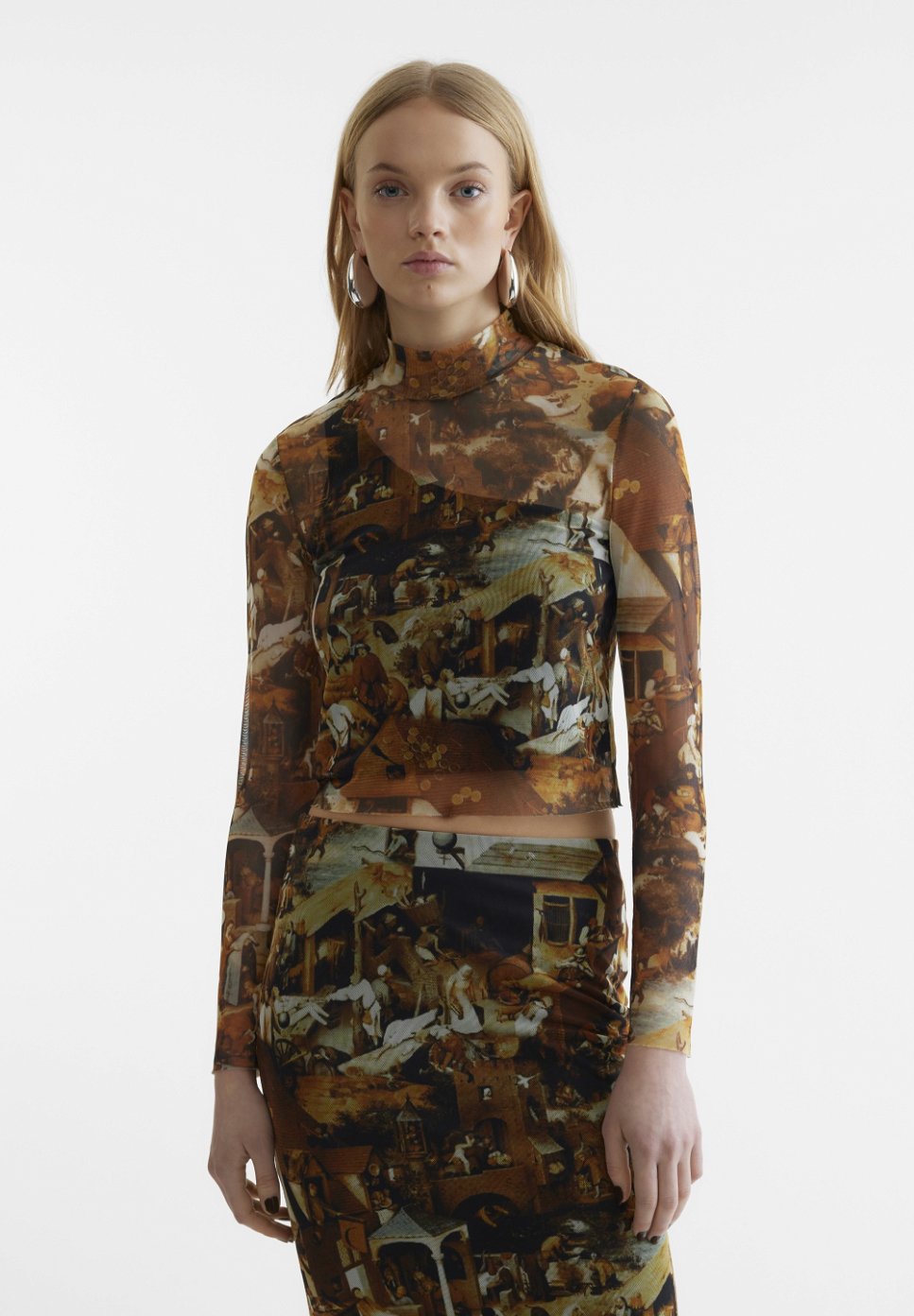 SOMETHINGNEW SNJACKIE SLIM CROPPED TOP