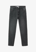 Mango Slim fit jeans - black denim