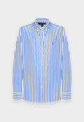 Tommy Hilfiger TH FLEX REGULAR FIT STRIPE POPLIN SHIRT - Shirt - wedge blue / stripe