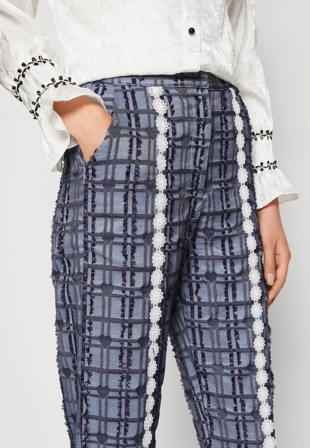 Sister Jane RODEO DAISY TRIMMED TROUSERS