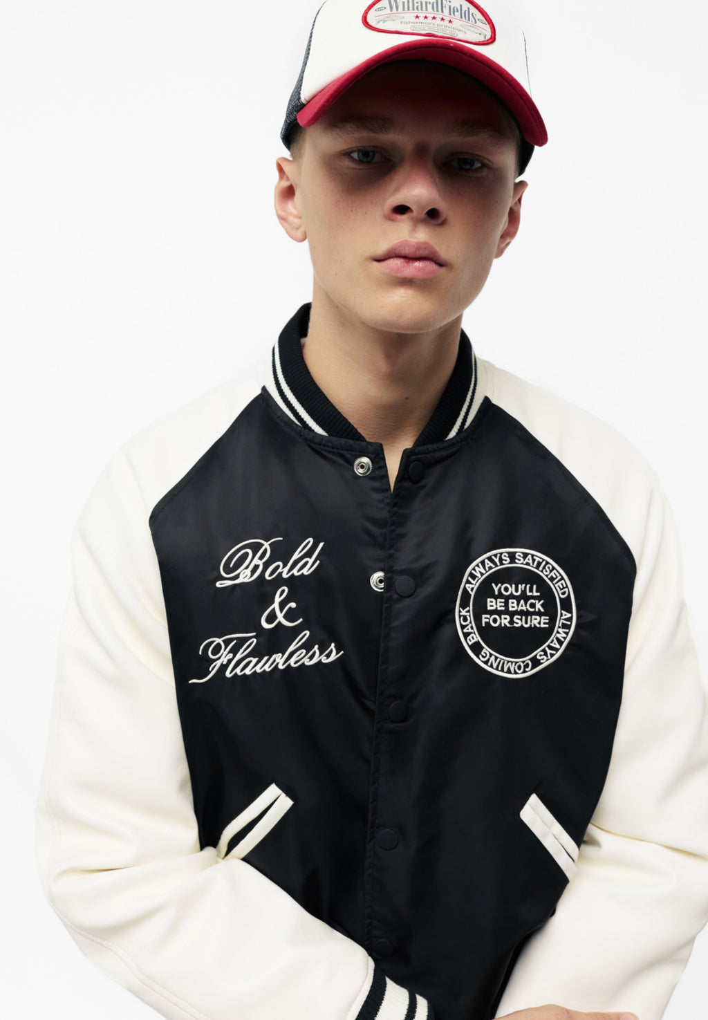 PULL&BEAR EMBROIDERED VARSITY