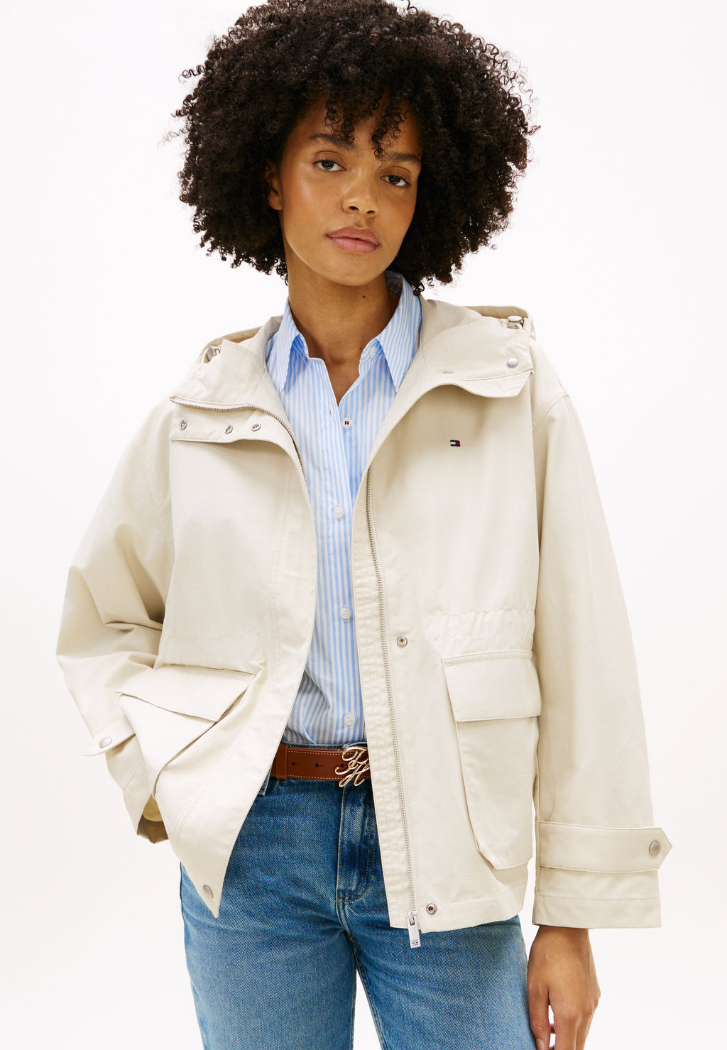 FLAP POCKET RELAXED SHORT PARKA Media 3