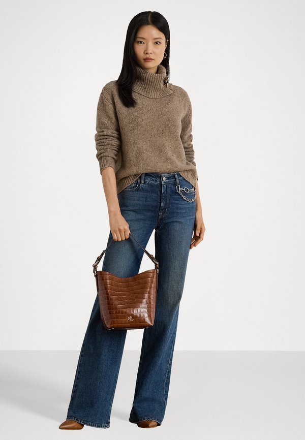Lauren Ralph Lauren CHAIN-TRIM HIGH-RISE FLARE JEAN