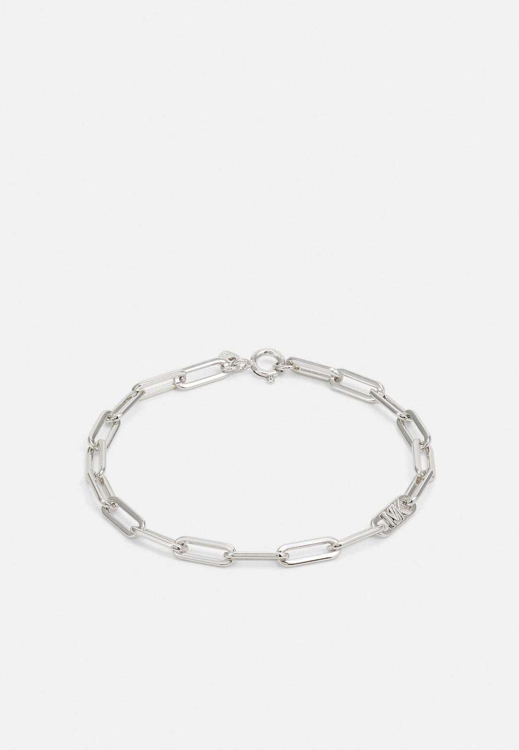 MICHAEL KORS WOMEN'S STERLING SILVER PAPERCLIP CHAIN BRACELET, MKC174400040 Media 6