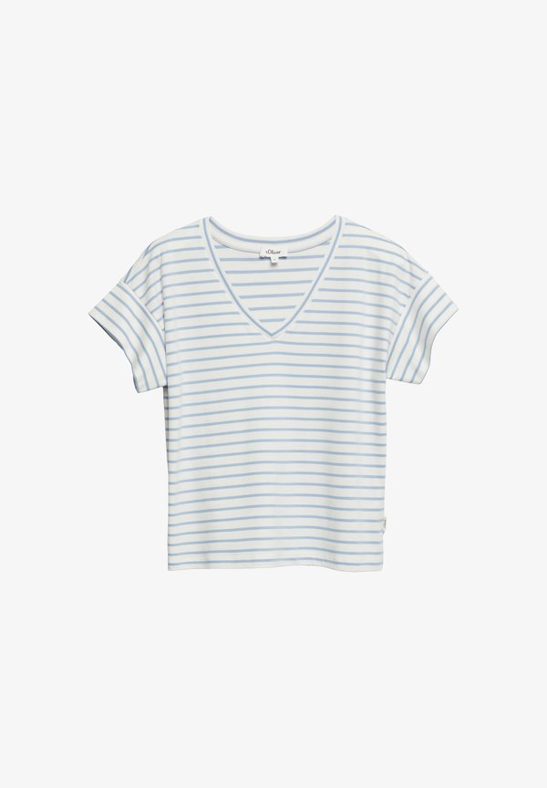 s.Oliver T-SHIRT - Print T-shirt - hellblau