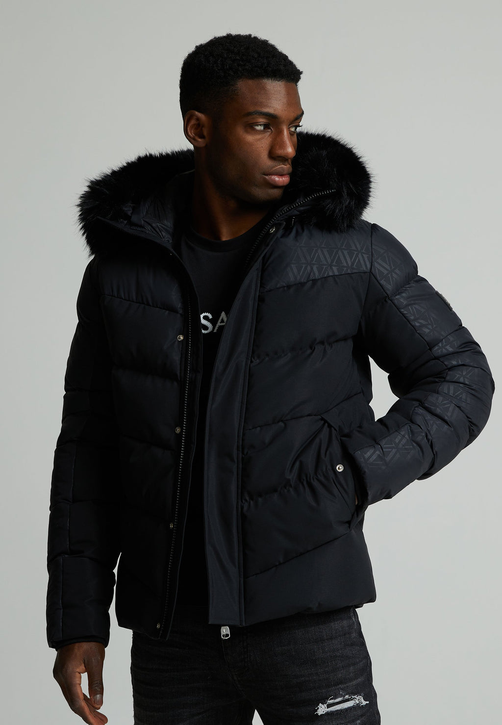 Alessandro Zavetti LAVANDA COTTON POLY PUFFER JACKET