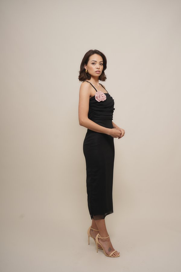 WAL G PETITE FLORIN ROSE MIDI