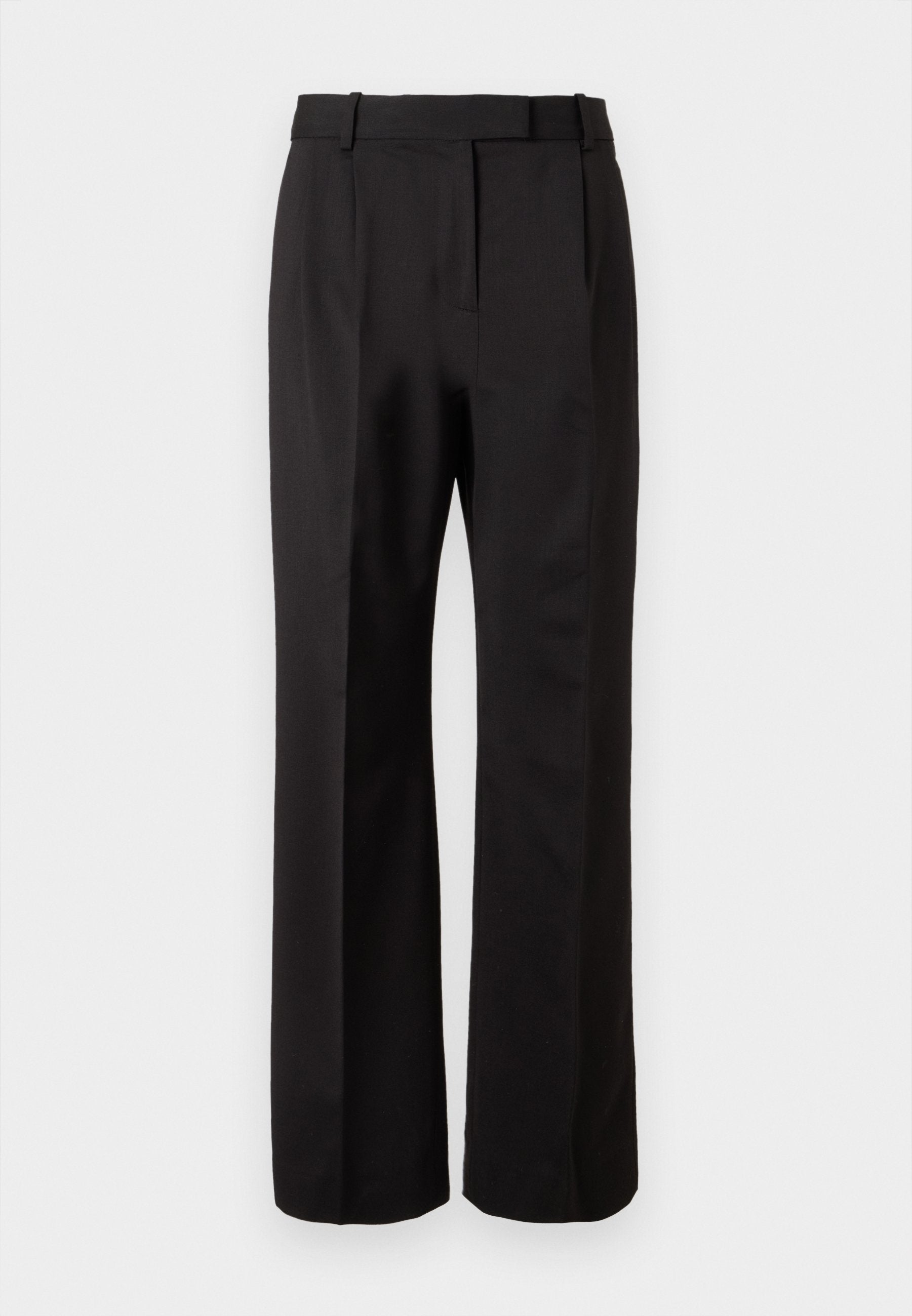 TIMELESS WOOL BLEND RELAXED STRAIGHT TROUSERS Media 1