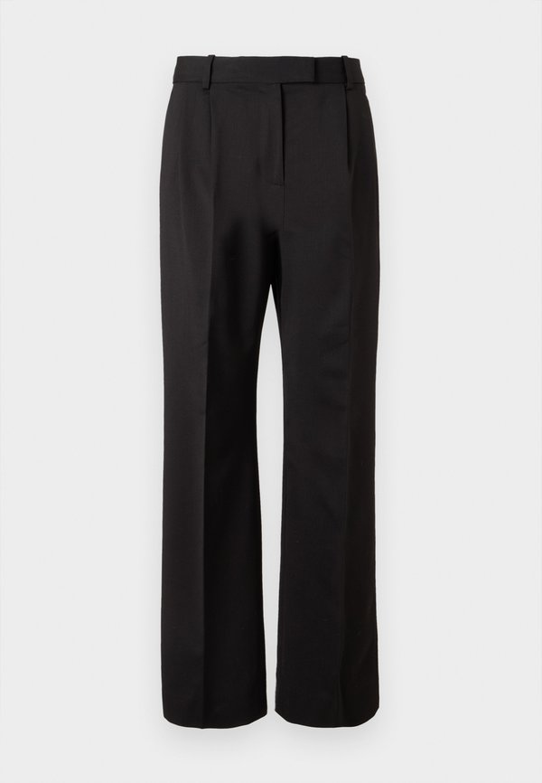 Tommy Hilfiger TIMELESS WOOL BLEND RELAXED STRAIGHT TROUSERS - Trousers - black