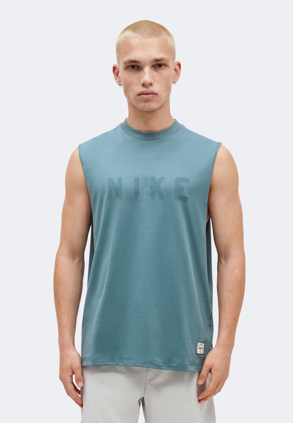 Nike Performance TANK - Top - mineral slate