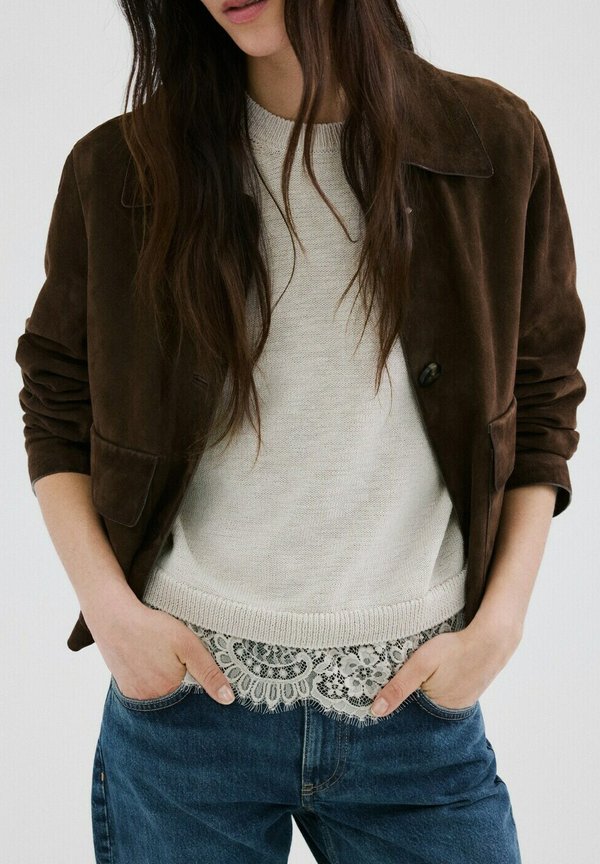 Mango Print T-shirt - beige