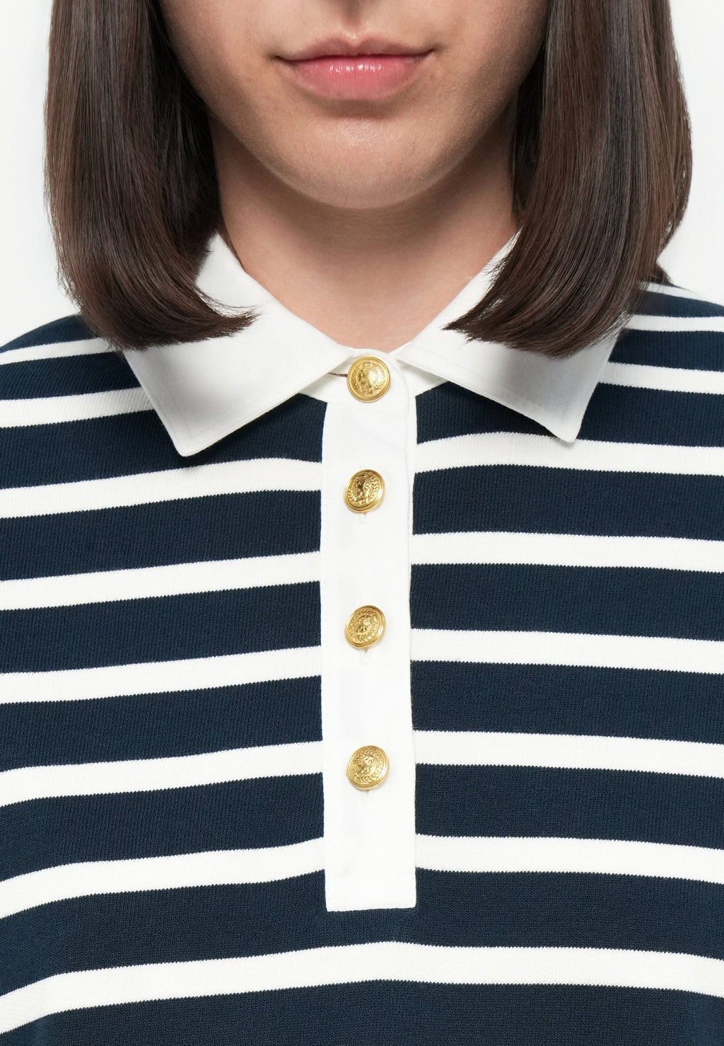 GOLD BUTTON RUGBY DRESS Media 6