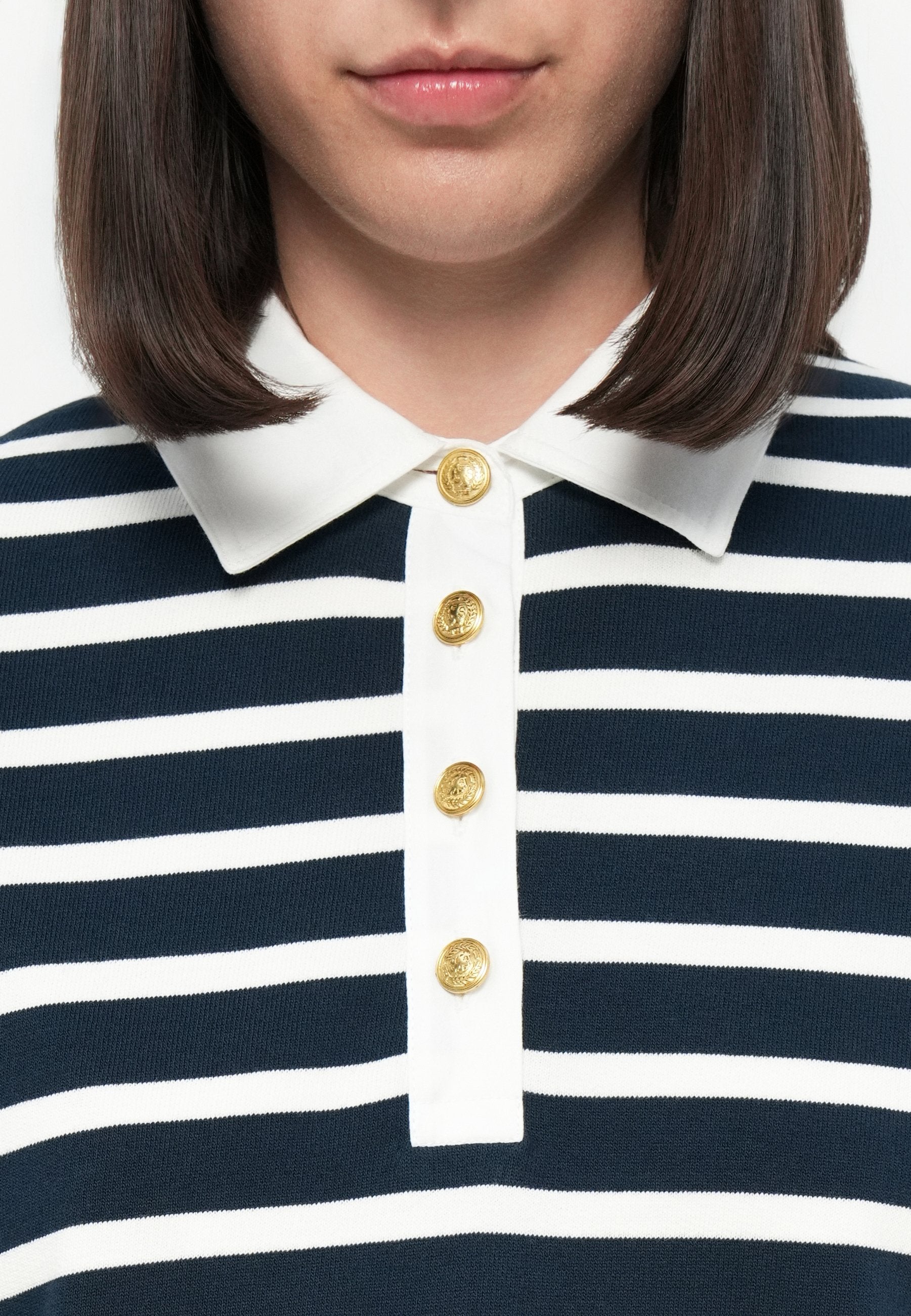 GOLD BUTTON RUGBY DRESS Media 6