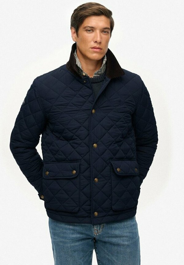 Superdry & Co QUILTED ESTATE COACH - Light jacket - deep navy