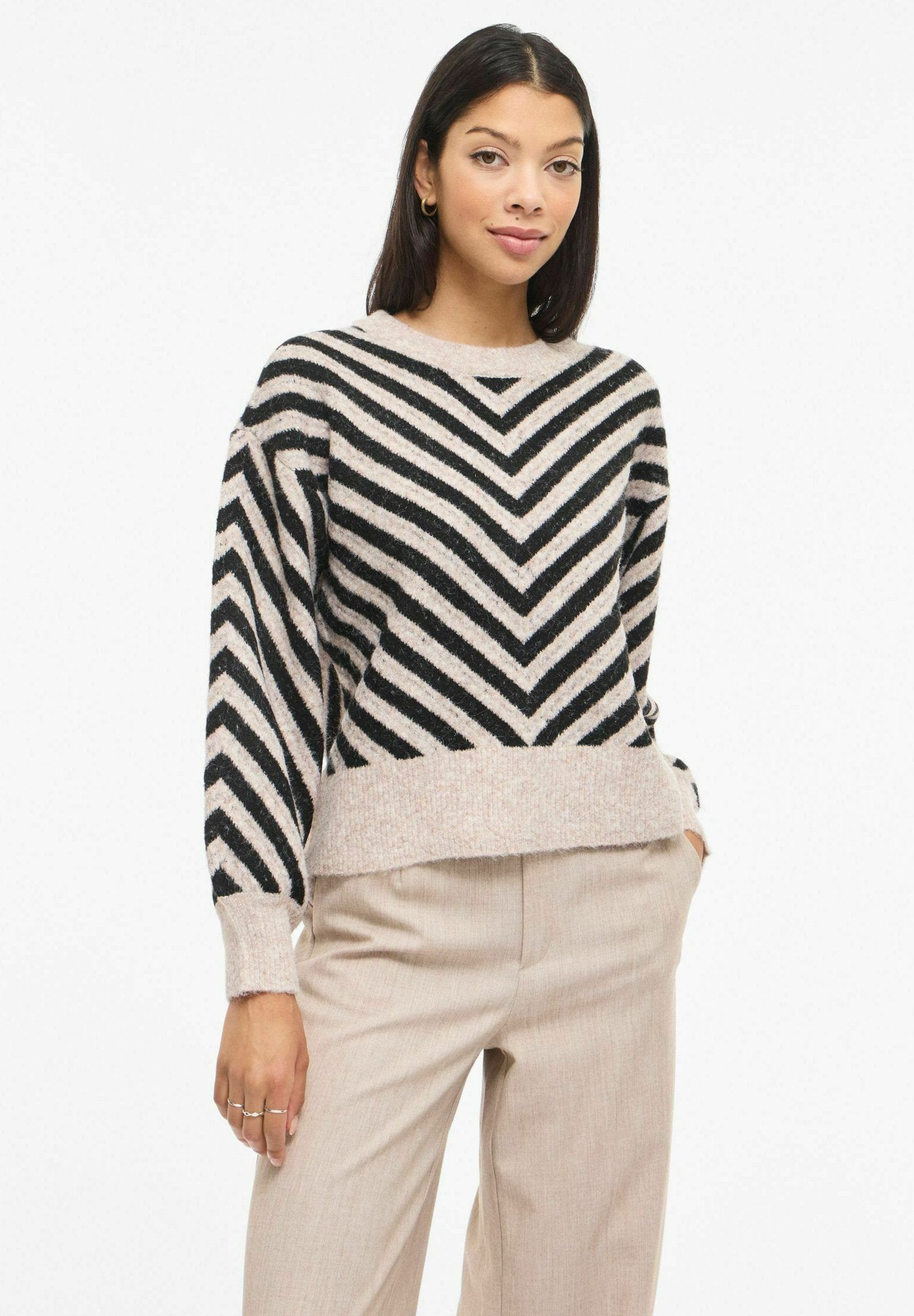 VILA Knitted VILUNA Round neck