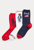 Polo Ralph Lauren POLO BEAR & FLORAL CREW 3-SOCK GIFT SET