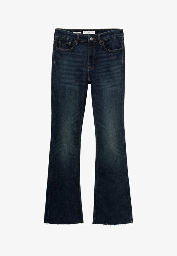 Mango Flared Jeans - dark blue