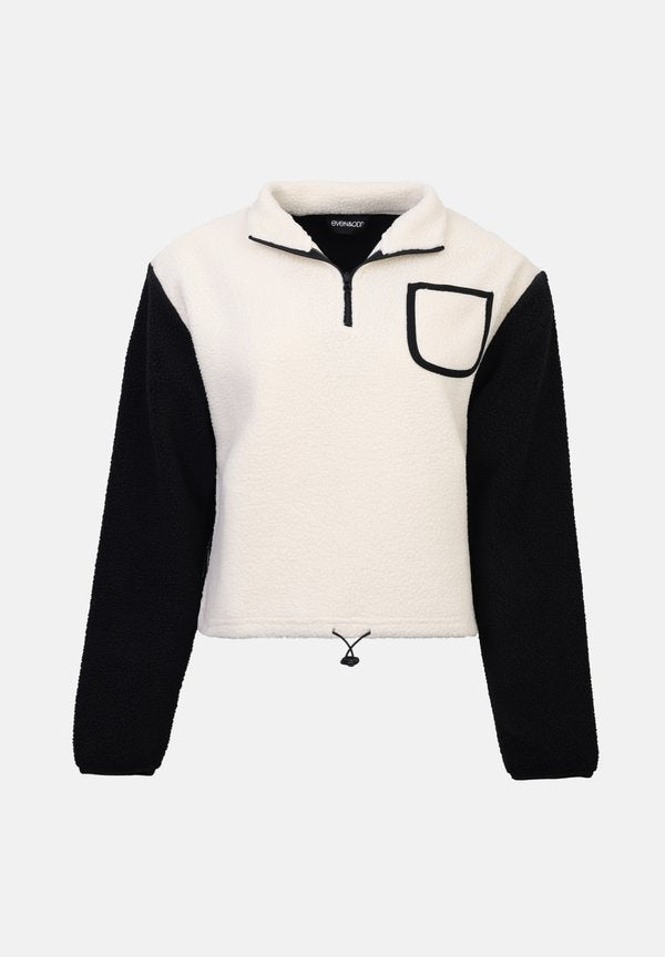Even&Odd TEDDY QUARTER-ZIP SWEATER