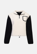Even&Odd TEDDY QUARTER-ZIP SWEATER