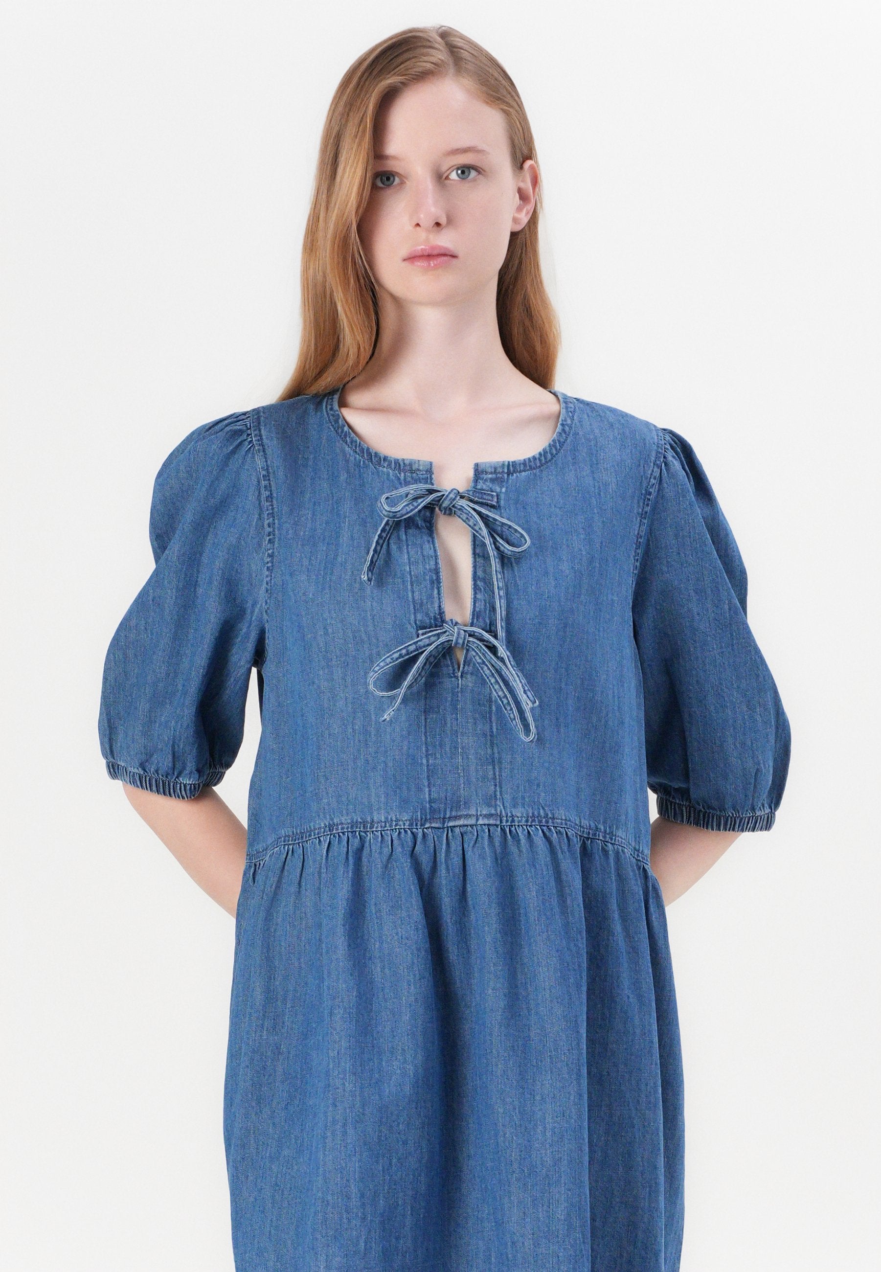ONLY ONLCLARA PUFF BOW DRESS